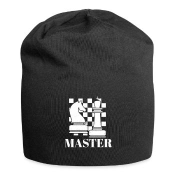 Schach - Jersey-Beanie - Schwarz - Vorne