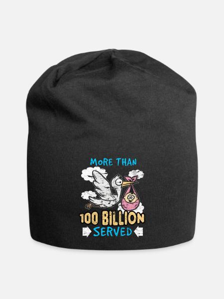 Storch - Jersey-Beanie - Schwarz