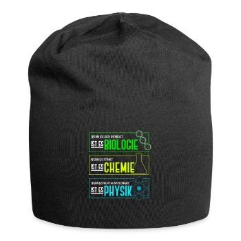 Biologie - Chimie - Physique Professeur de sciences - Bonnet en jersey - noir - Devant