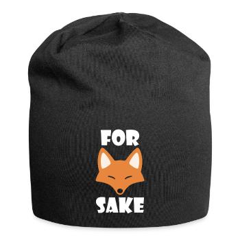 Fox funny saying fun gift - Jersey Beanie - black - Front