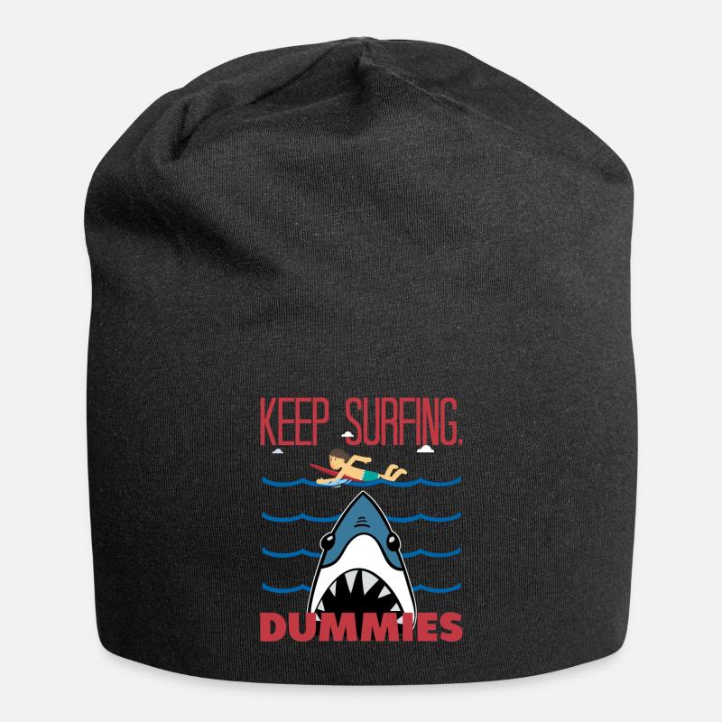 Keep Surfing Dummies - Jersey-Beanie - Schwarz