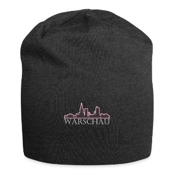 Warschau Polen Geschenk - Jersey-Beanie - Anthrazit - Vorne
