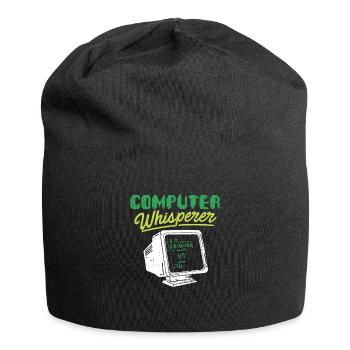 Computer Whisperer Nerd Gamer Programmierer Geek - Jersey-Beanie - Schwarz - Vorne