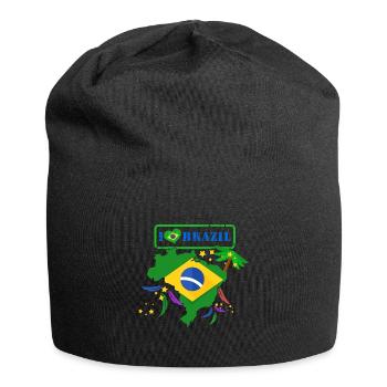 Ich liebe Brasilien Shirt - Jersey-Beanie - Schwarz - Vorne