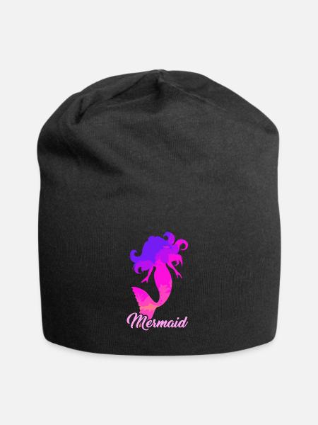 Mermaid mermaid mermaid fairy tale - Jersey Beanie - black