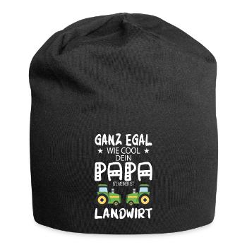 Farmer - farmer dad farmer father gift - Jersey Beanie - black - Front