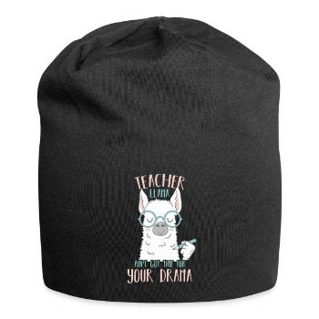 Teacher Llama - Jersey Beanie - black - Front