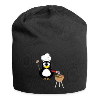 Pingouin Barbecue Griller Grill Maître Cadeaux - Bonnet en jersey - noir - Devant