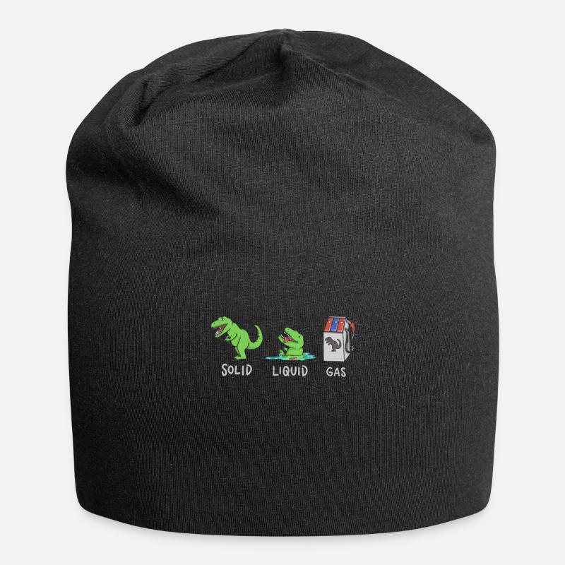Dinosaur Geology Physics Chemistry Evolution - Jersey Beanie - black