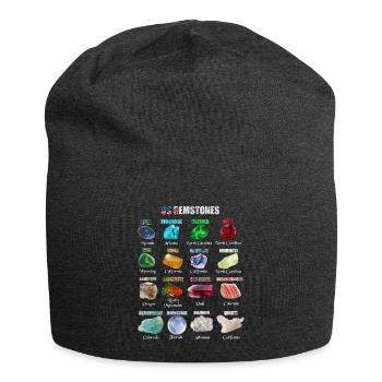 Mineralien und Edelsteine sind in den USA am wichtigsten - Jersey-Beanie - Anthrazit - Vorne