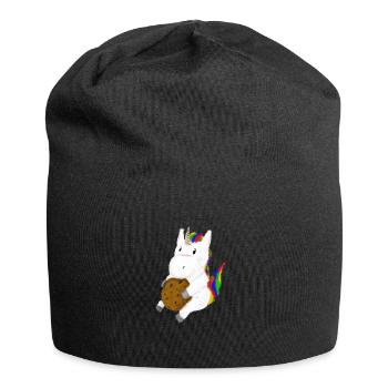 Unicorn cookie - Jersey Beanie - black - Front