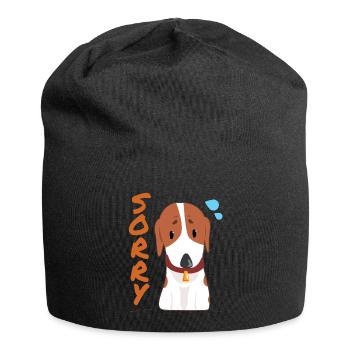 Dog Sorry - Jersey Beanie - black - Front