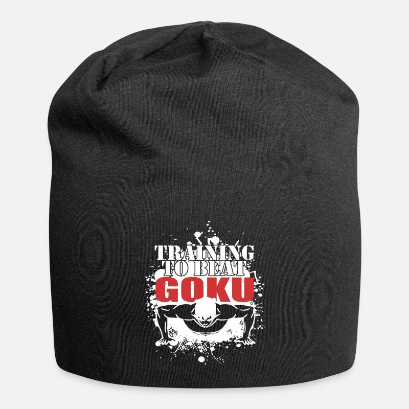 Training to beat Goku - Jersey-Beanie - Schwarz