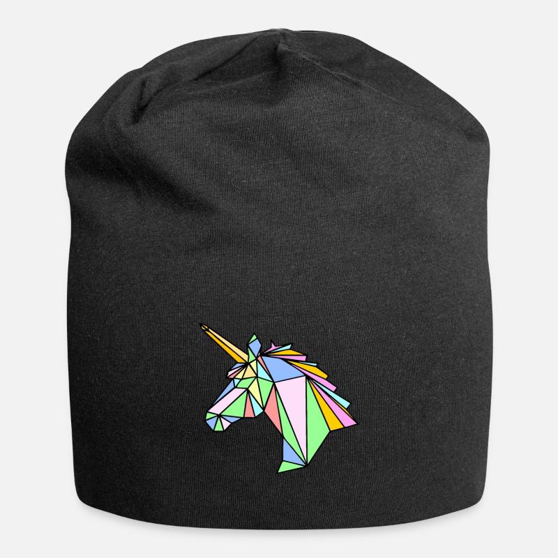 Unicorn Designs by AR - Jersey-Beanie - Schwarz