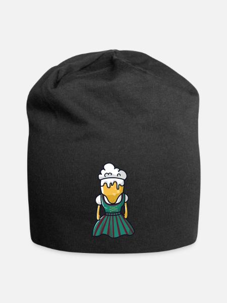Bier Dirndl Bierzelt - Jersey-Beanie - Schwarz
