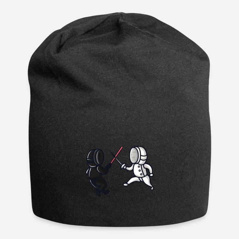 Escrime, escrime, fleuret - Bonnet en jersey - noir