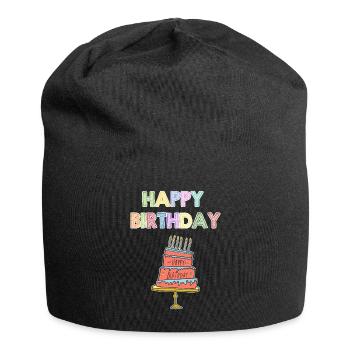 Happy Birthday Shirt Enfants - Bonnet en jersey - noir - Devant