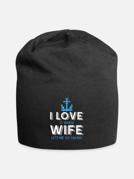 sailing - Jersey Beanie - black