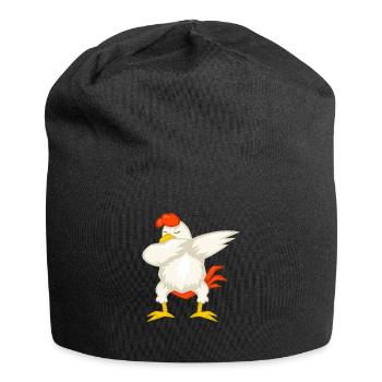 Dabbing Dab Huhn Hühner Hühnerstall Geschenk - Jersey-Beanie - Schwarz - Vorne