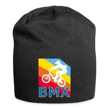Vélo de bicyclette de style rétro vintage deux roues cyclisme - Bonnet en jersey - noir - Devant
