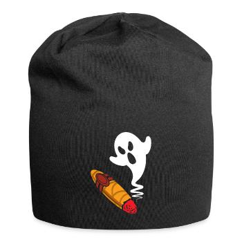 Cigar non smoking gift Halloween - Jersey Beanie - black - Front