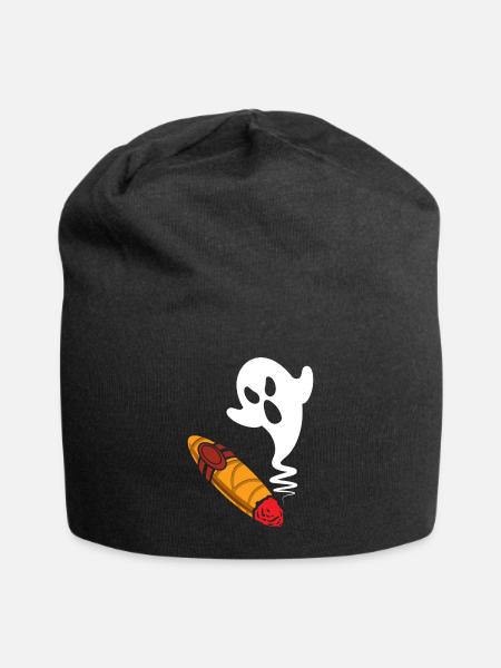 Zigarre Nichtraucher Geschenk Halloween - Jersey-Beanie - Schwarz