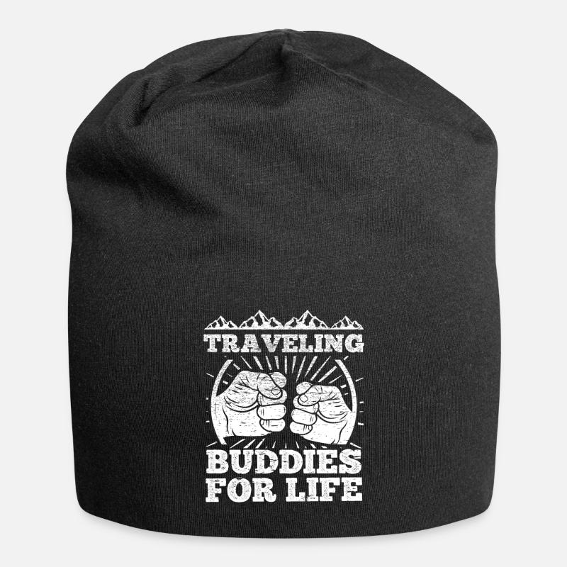 Traveling Buddies - Jersey-Beanie - Schwarz