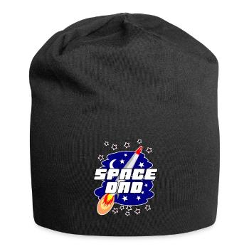 Space dad best dad Geschenkidee - Jersey-Beanie - Schwarz - Vorne