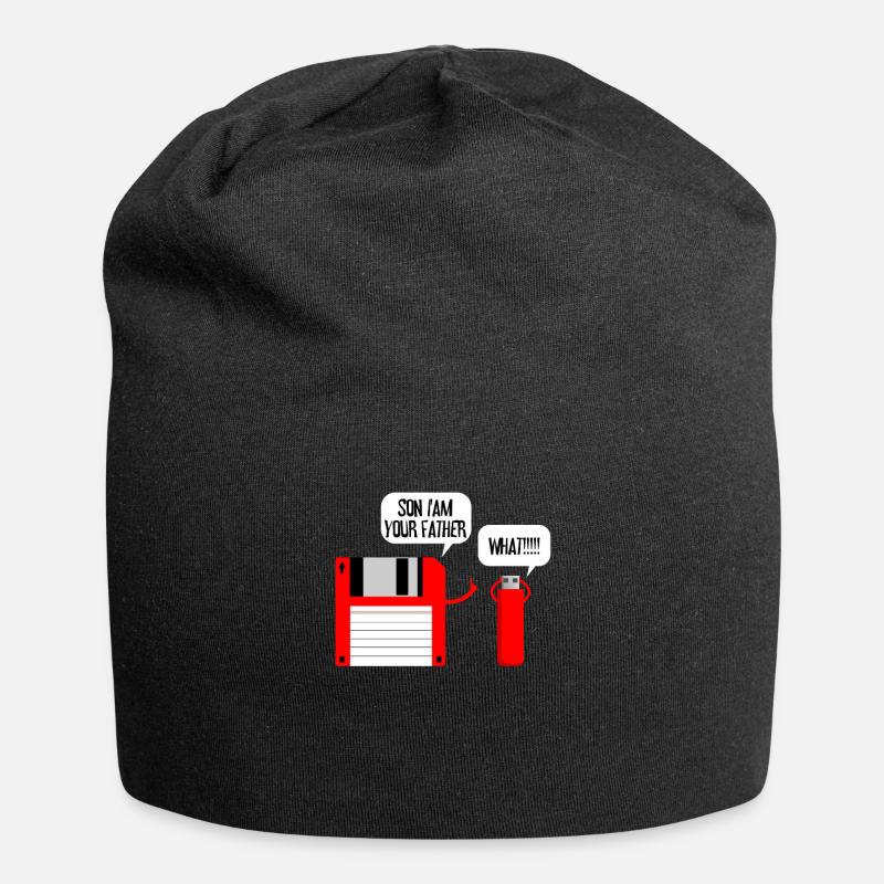 Floppy USB Stick Quelle idée de cadeau - Bonnet en jersey - noir