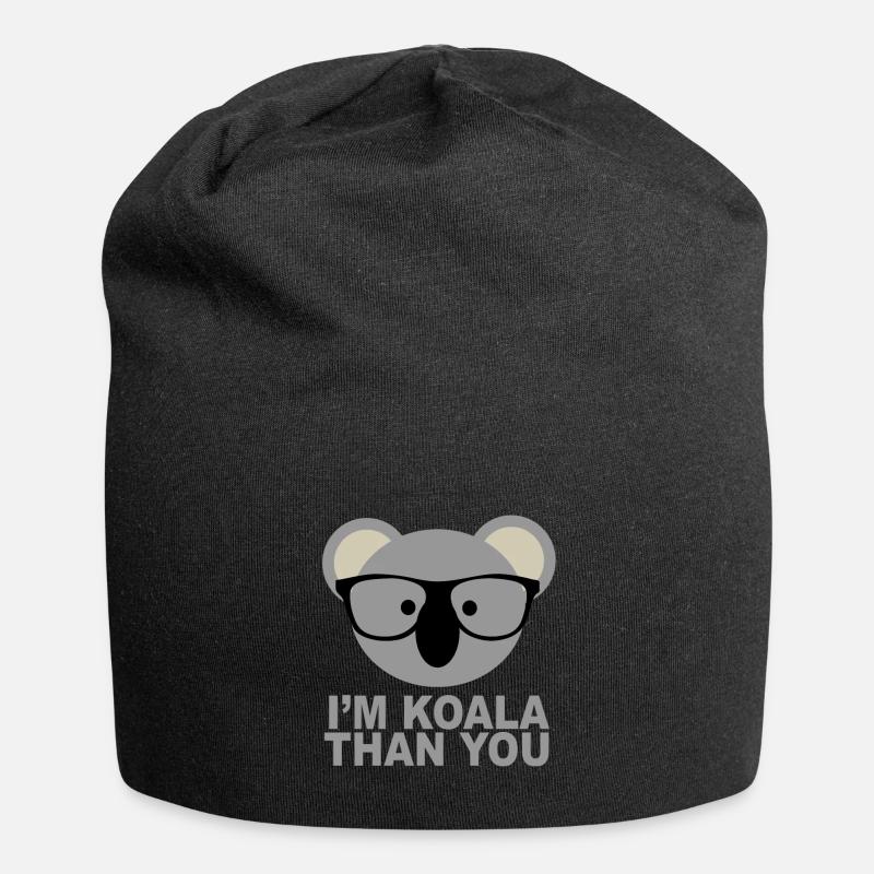 koala - Bonnet en jersey - noir