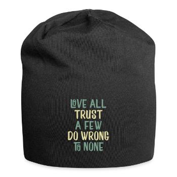Love and trust - Jersey Beanie - black - Front