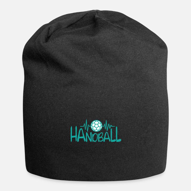 Battement de coeur de handball - Bonnet en jersey - noir