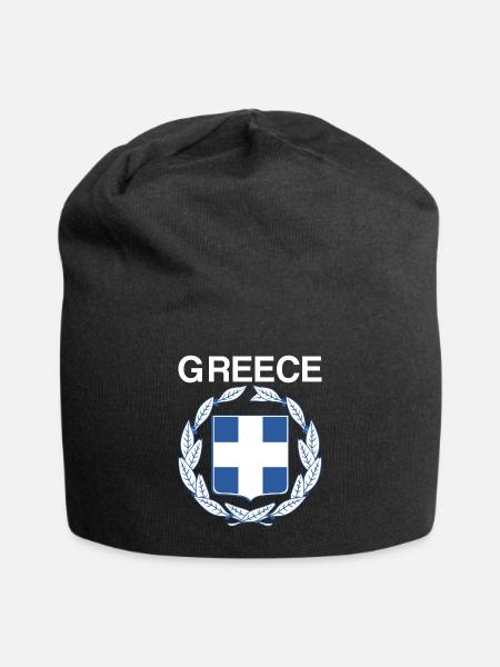 Greece coat of arms - Jersey Beanie - black