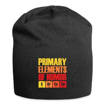 Éléments primaires de l'humour - Bonnet en jersey - noir - Devant