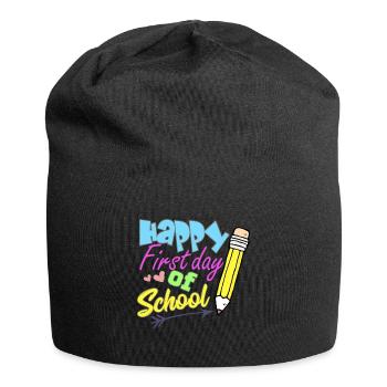 Retour à l'école Premier jour d'école - Bonnet en jersey - noir - Devant