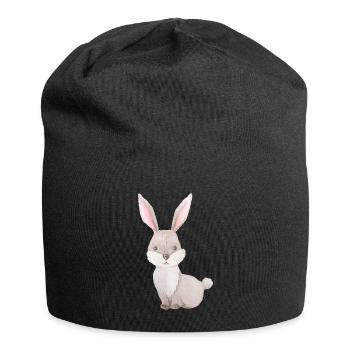 Ein Häschen für´s Häschen - Jersey-Beanie - Schwarz - Vorne