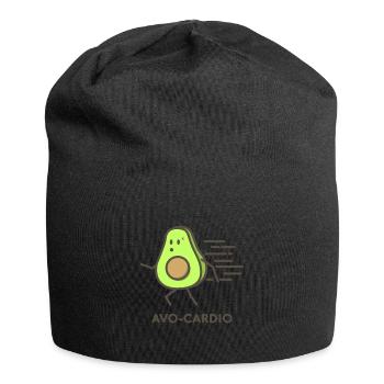 Avocado - Avo Cardio - Vegan - Fitness - Gift - Jersey Beanie - black - Front