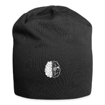 Horn musicien instrument cadeau idée cadeau - Bonnet en jersey - noir - Devant