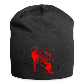 Halloween Blutig Grusel Geschenk - Jersey-Beanie - Schwarz - Vorne