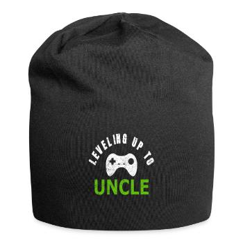 Zocker Gamer Onkel Videospiele Geschenk Gaming - Jersey-Beanie - Schwarz - Vorne