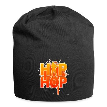 Hip Hop - Jersey-Beanie - Schwarz - Vorne