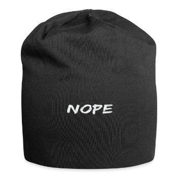 Nope - Jersey-Beanie - Schwarz - Vorne