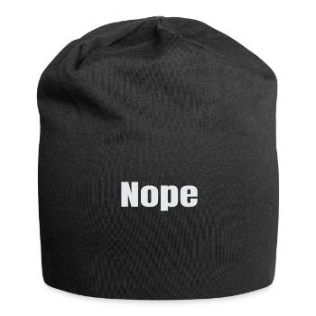 Nope - Jersey-Beanie - Schwarz - Vorne