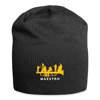Maestro orchestra en cadeau de trompette - Bonnet en jersey - noir - Devant