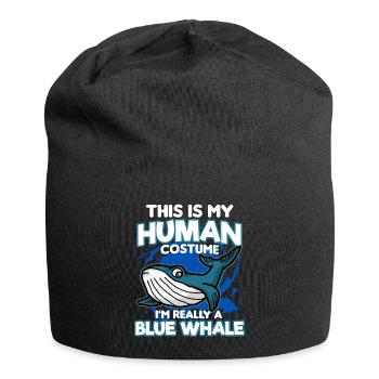 baleine bleue - Bonnet en jersey - noir - Devant