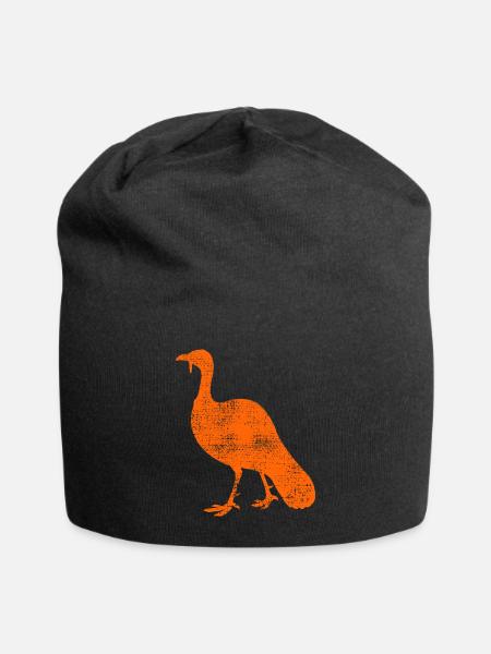 Truthahn - Jersey-Beanie - Schwarz