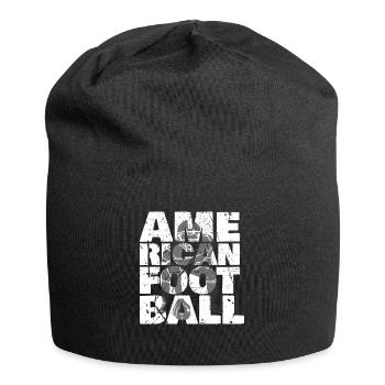 Cadeau de football américain - Bonnet en jersey - noir - Devant