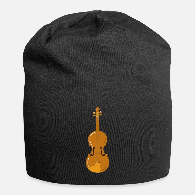 Violon dessin enfants illustration violon - Bonnet en jersey - noir