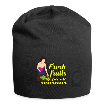 FRUITS FRAIS POUR TOUTE SAISON - Bonnet en jersey - noir - Devant