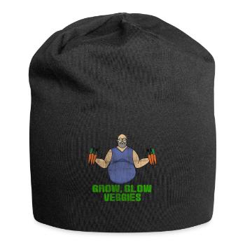Gemüse Verkäufer - Jersey-Beanie - Schwarz - Vorne